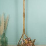 Rattan magazine lamp