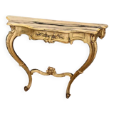 Console Vénitienne galbée en bois doré style louis XV époque XXeme