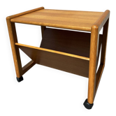 Table d'appoint Aksel Kjersgaard pour Odder avec étagère à magazines, années 1960.