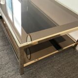 Belgo Chrom fine gold 23ct coffee table from the 70s