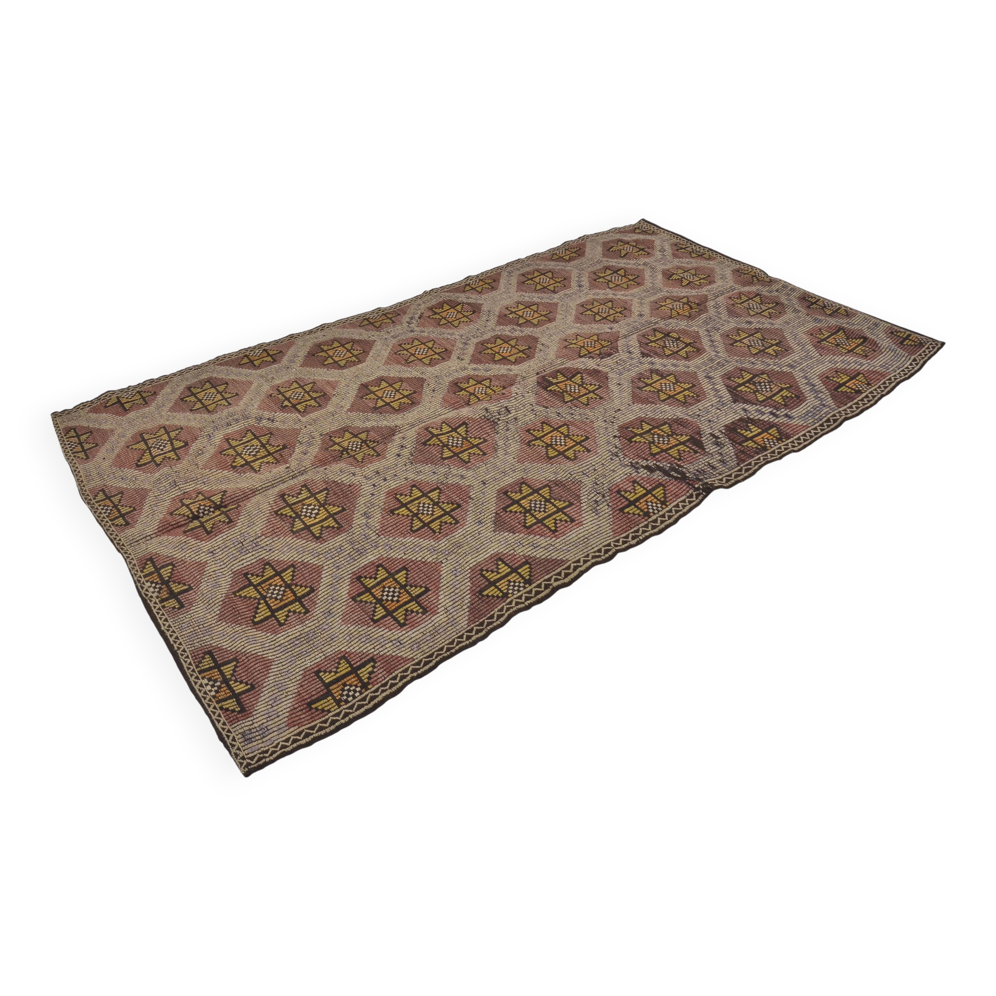 Geometric Anatolian Floor Kilim Rug sku 1656