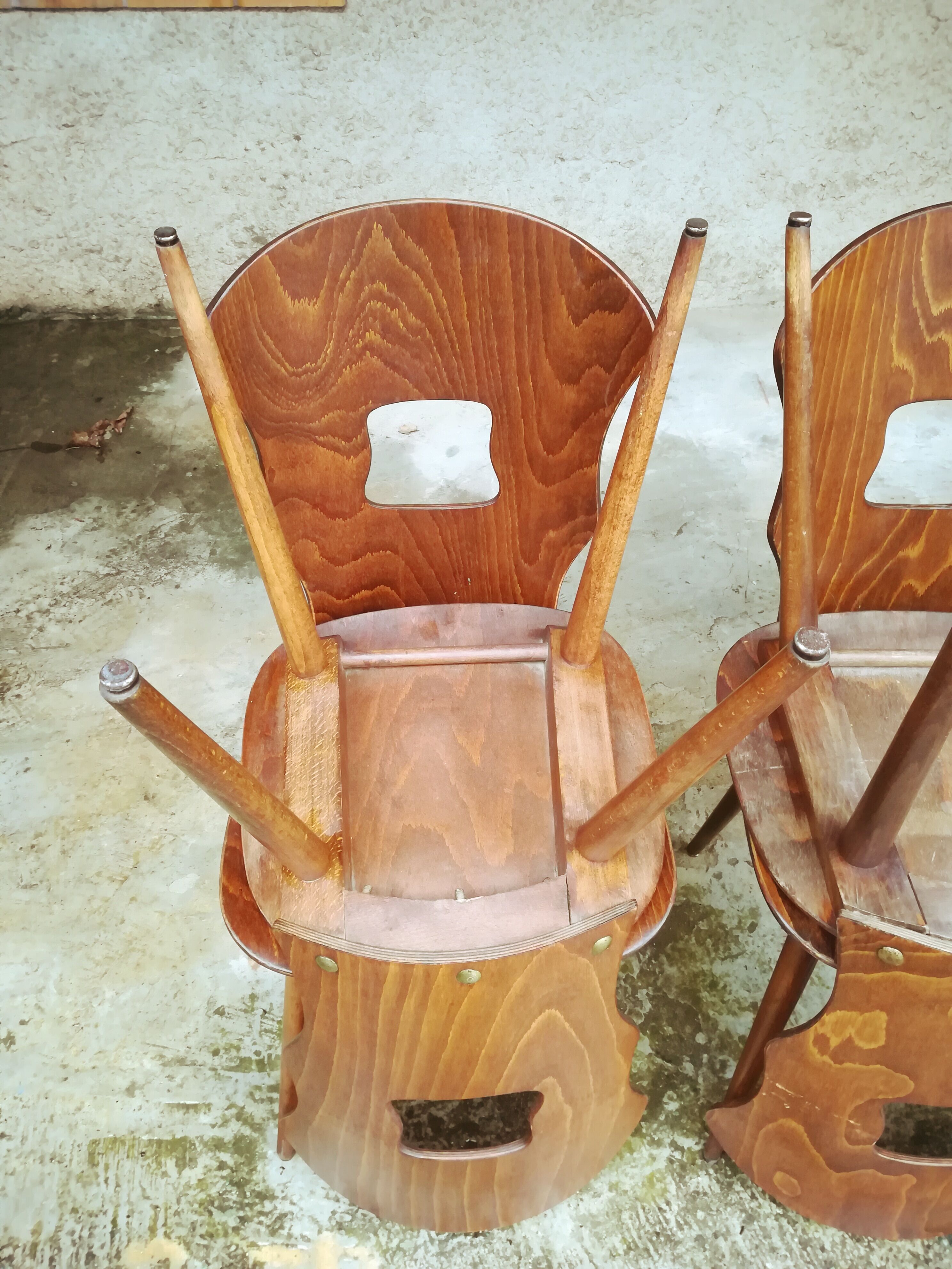 4 Baumann bistro chairs model gentian 50's