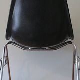 Chaise en fibre de verre et hopsack par Charles et Ray Eames pour Hermann Miller, 1970