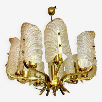 Carl Fagerlund by Orrifor murano glass chandelier, 1970s period