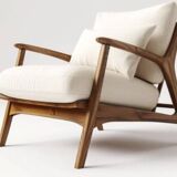 Fauteuil scandianve en teck