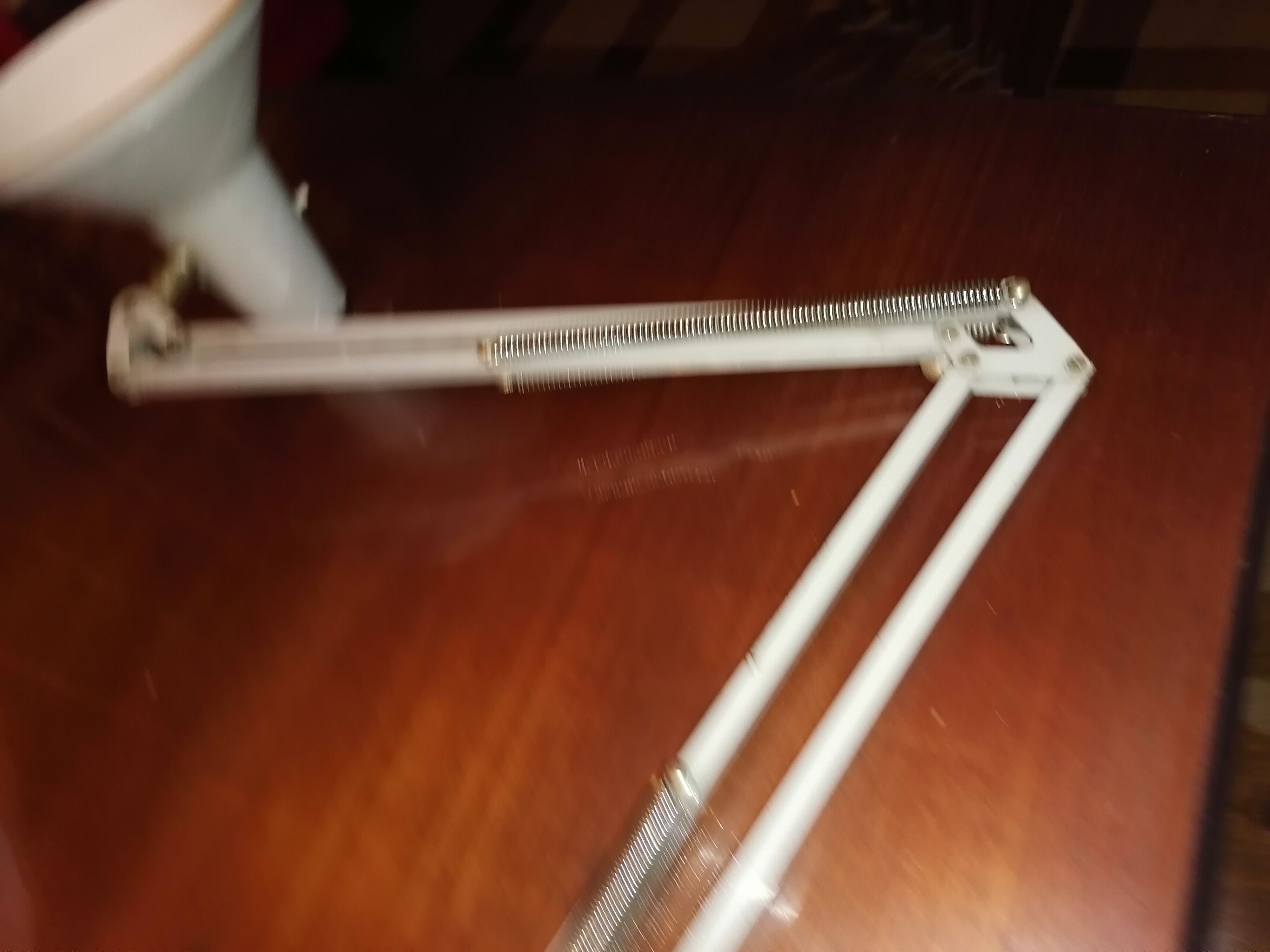 Industrial lamp desk architect 2 arms 1960 1970