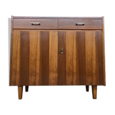 Enfilade bahut buffet vintage pieds compas 2 portes battantes 2 tiroirs
