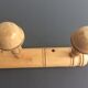 Bamboo-style wooden patère 30/40