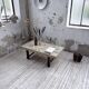 Table basse céramique pierre sculptée style années 50