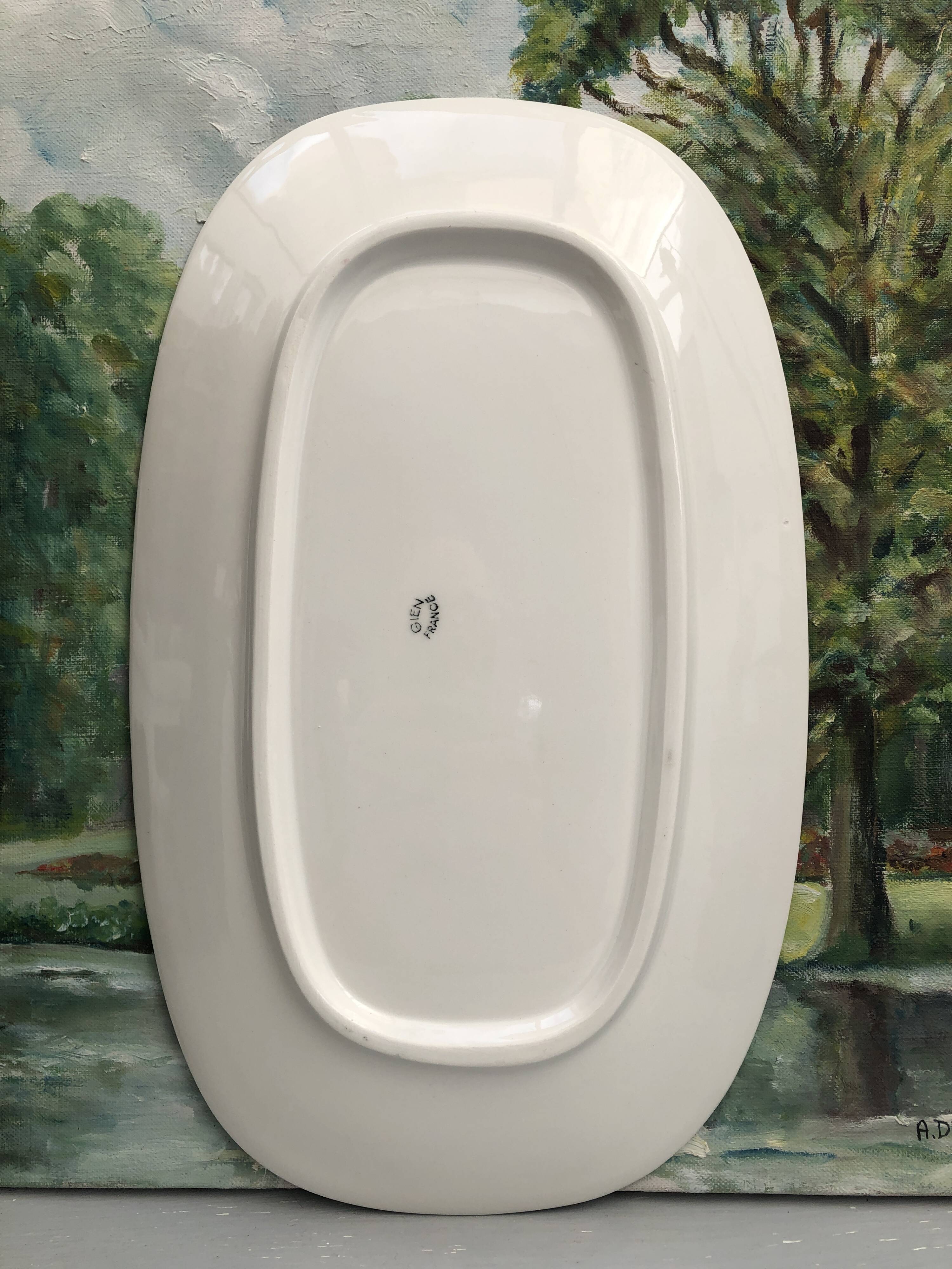 Gien France floral plate from the 1970s