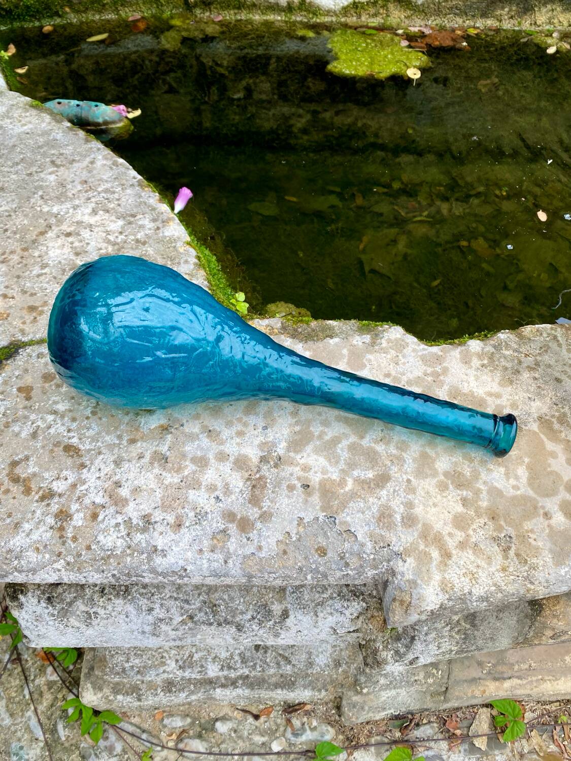 Vintage Empoli Blue Carafe