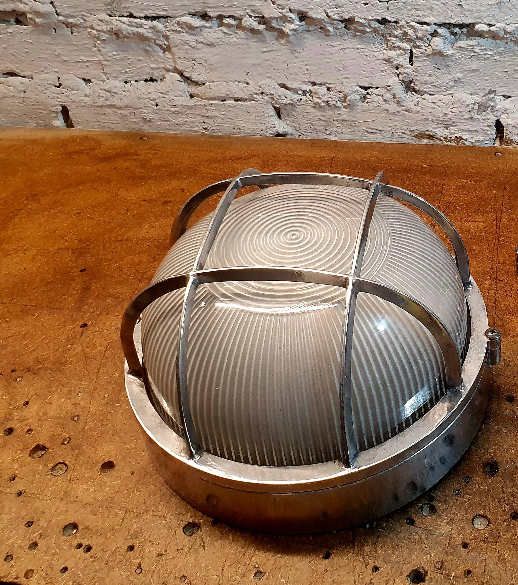 Hublot industrial wall light 1970