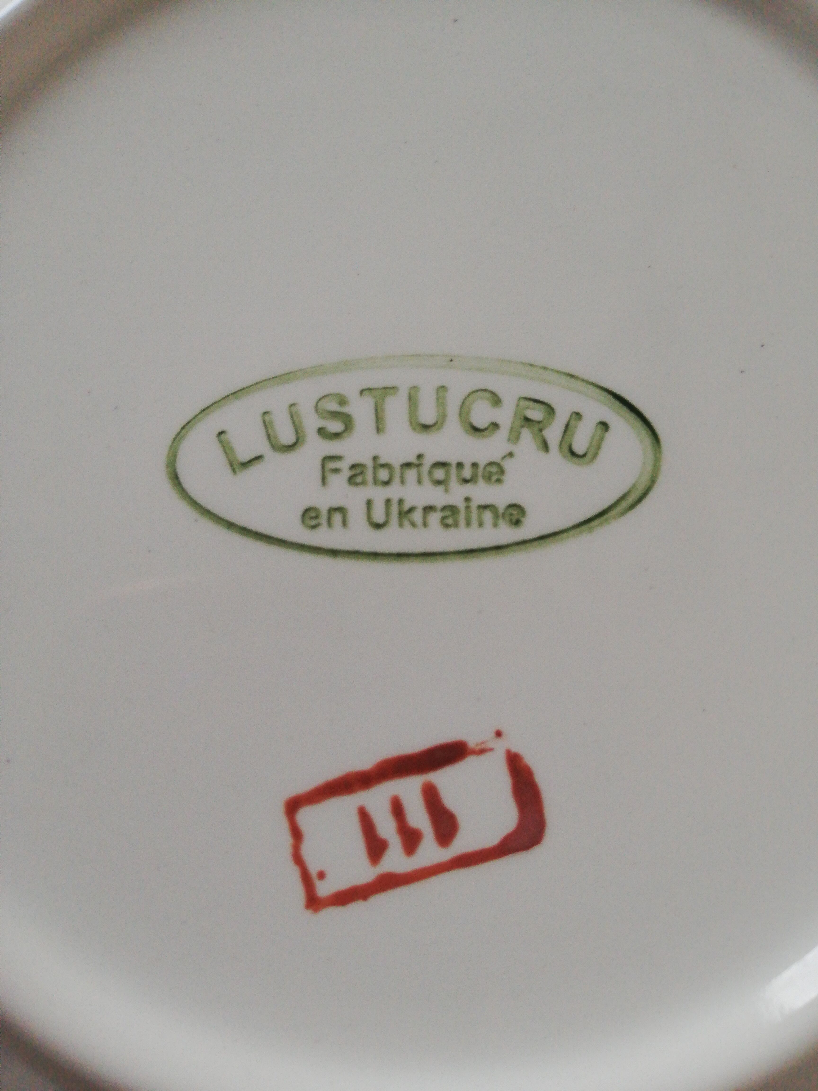 6 assiettes à dessert