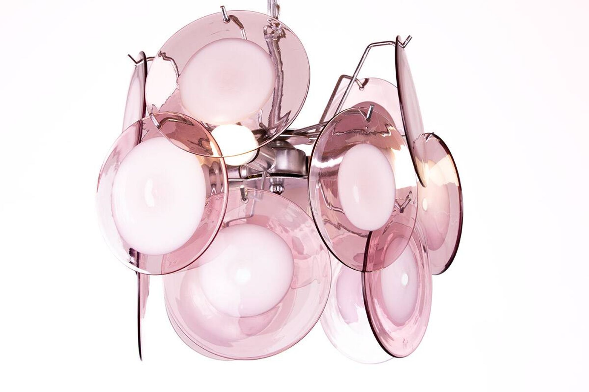"Space Age" chandelier in Murano glass by Gino Vistosi 1970.