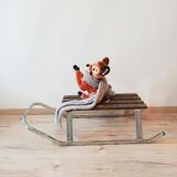 Old wood and metal sled