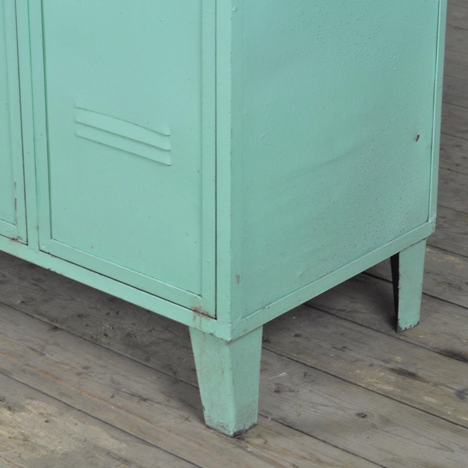 vintage iron locker, 1950's