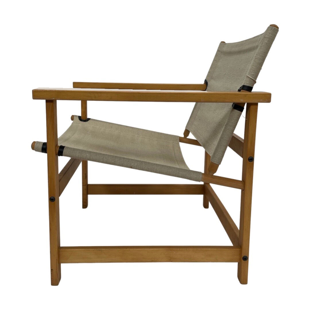 Vintage safari chair 1970's design easy chair