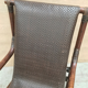 Fauteuil en bambou et en cuir