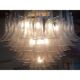Monumental Murano Glass Selle Light Pink Italian Sputnik Chandelier