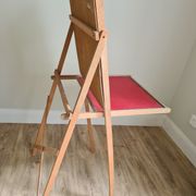 Old blackboard - wooden Table+ tablet with alphabet / hour / abacus Dimensions:108x45