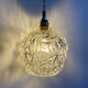 Baladeuse globe vintage en verre 