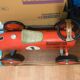 Vintage No. 1 Red Metal Racing Car Carrier - Car