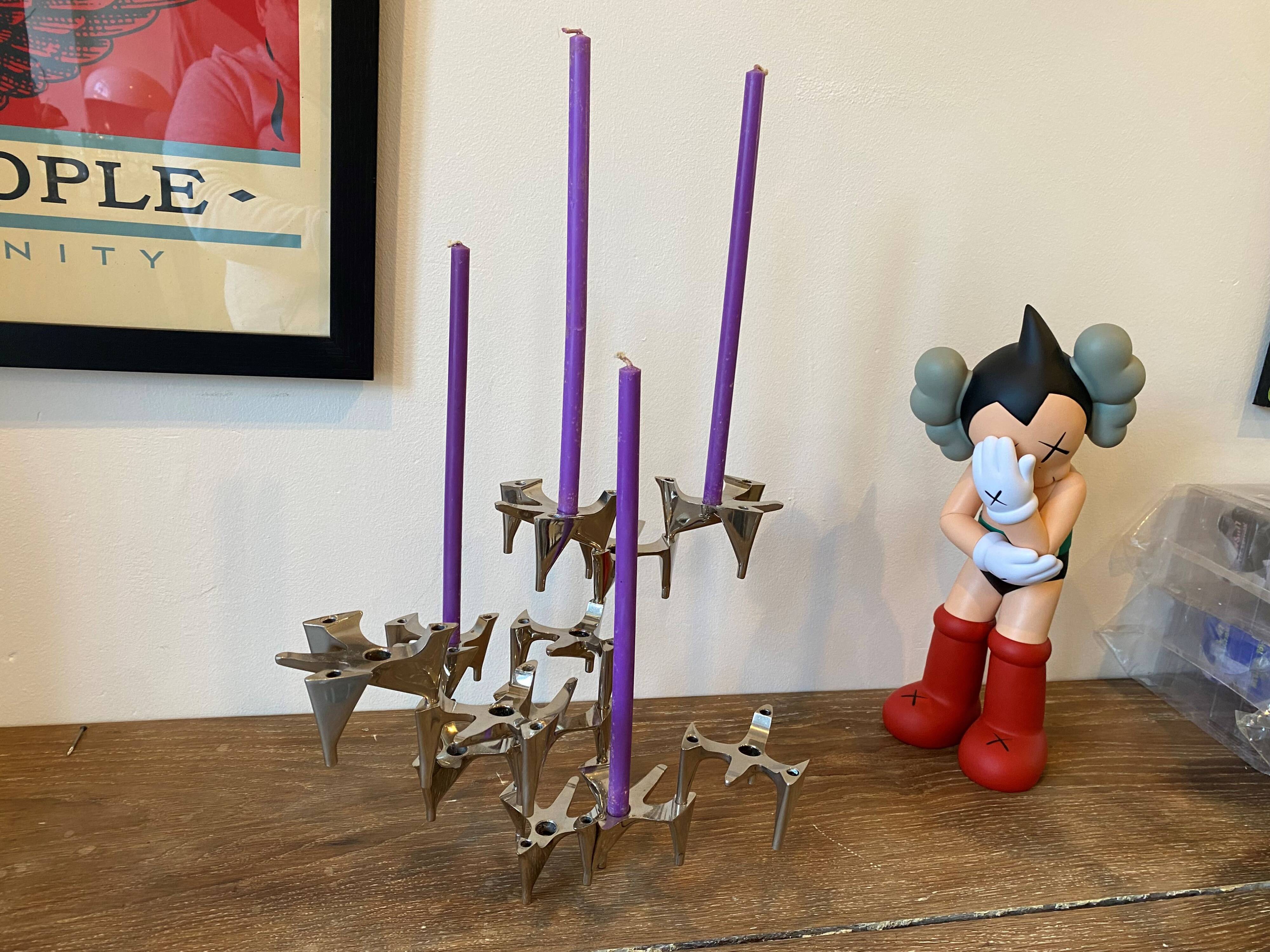 3 modular Vogelflug Hammonia candlesticks, 1970