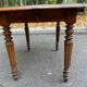Table ovale à volets extensible Louis Philippe en bois massif du XIXème