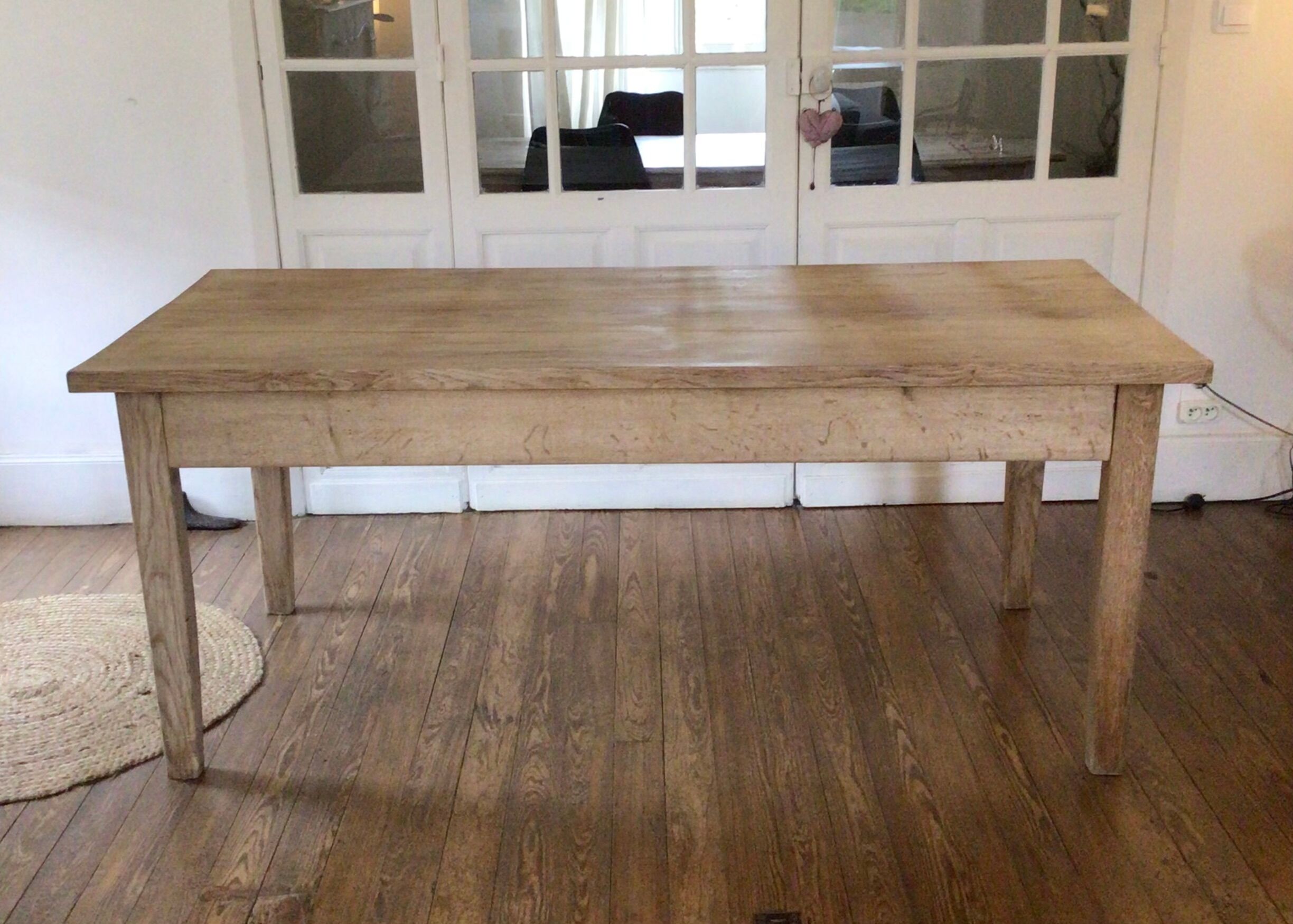 Table de ferme en chêne 1m80