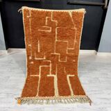 Traditional hand-woven Berber wool rug, size 150 x 250 cm