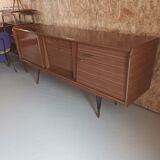 Brown formica sideboard