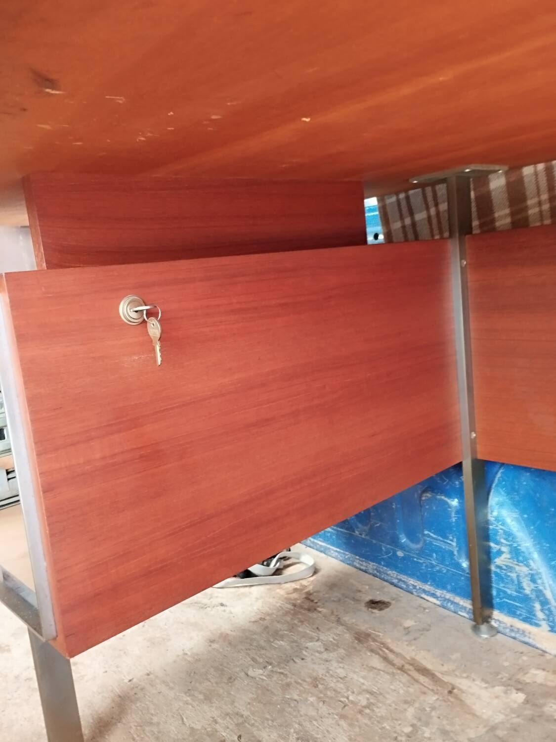 Vintage teak desk by Alain Richard