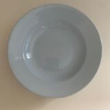 Six blue hollow plates