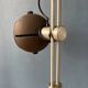 Brown ceiling light - Space Age fixture - vintage eyeball lamp
