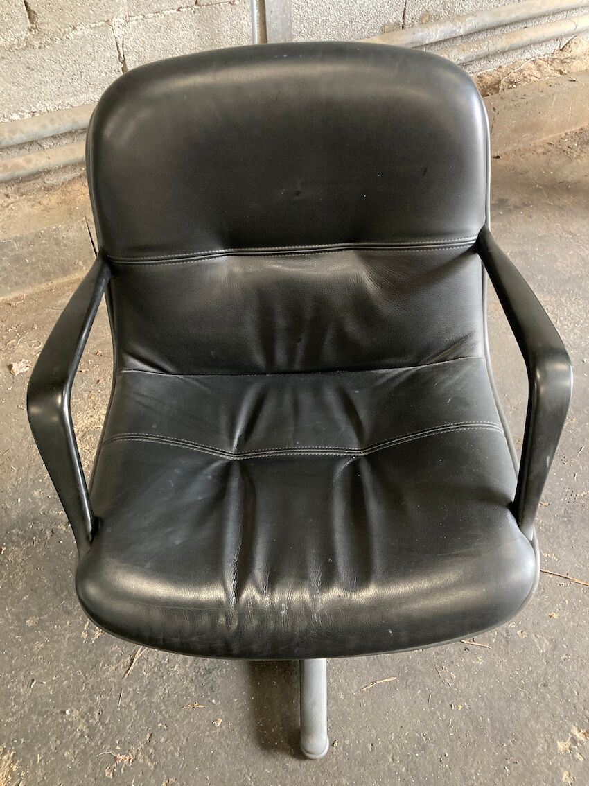 Fauteuil de bureau Strafor pivotant en simili cuir - 1992