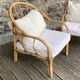 Paire fauteuils rotin