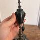 Pair of Antique Patinated Bronze and Brass Candle Holders Napoleon III Fireplace Garnish