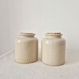 Set of 2 stoneware pots/vase - Lab Lagny Vintage