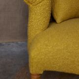 Mustard toad armchair