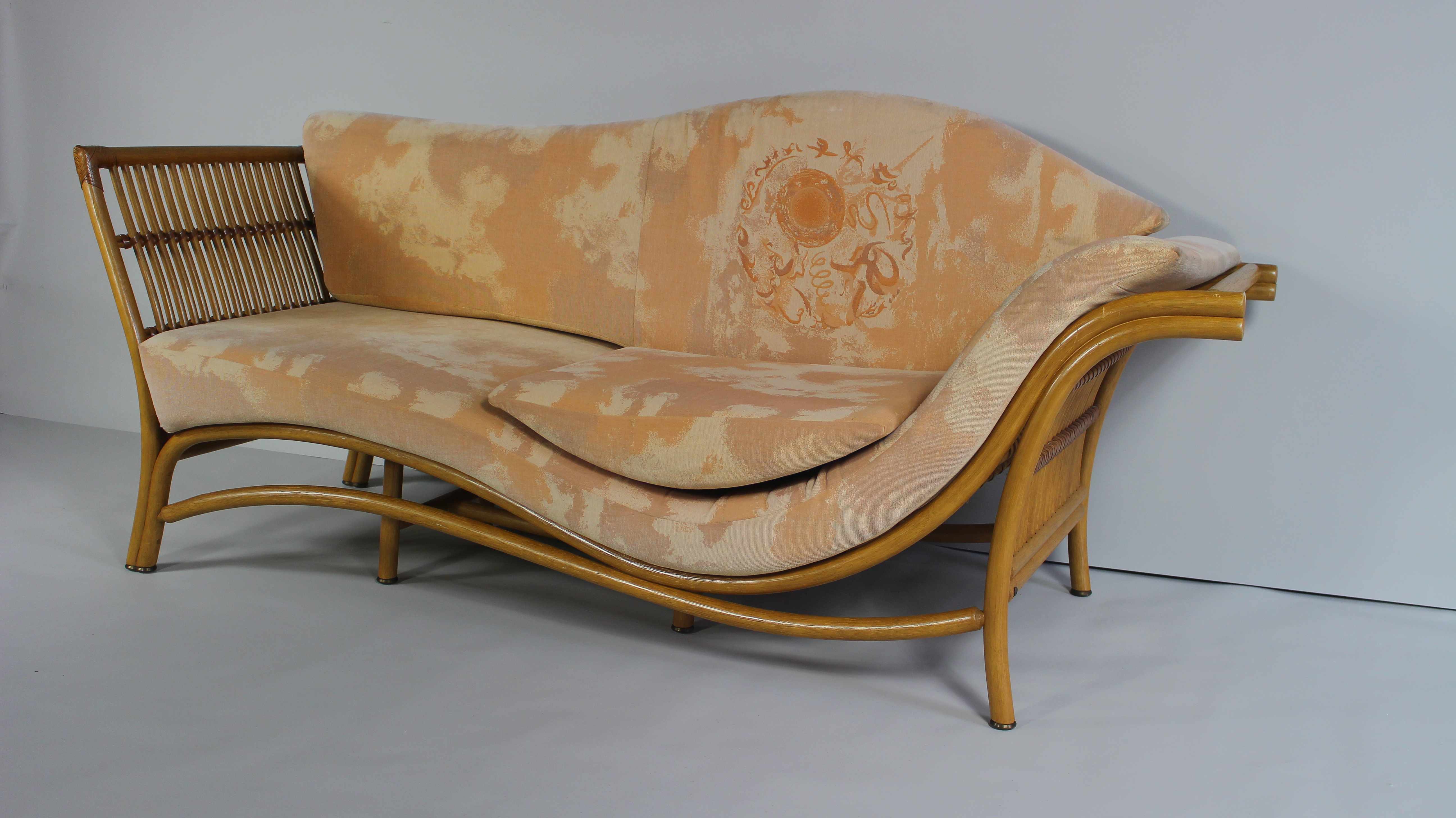 Vintage bamboo sofa or daybed