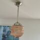 Vintage glass globe pendant lamp
