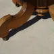 Square table in solid walnut