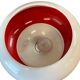 Vintage glass pendant/light, futuristic style, UFO-shaped.