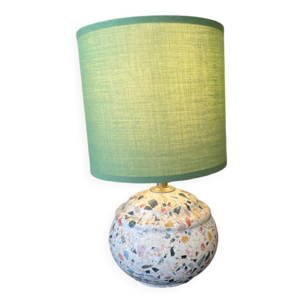 Lampe à poser en terrazzo d’époque