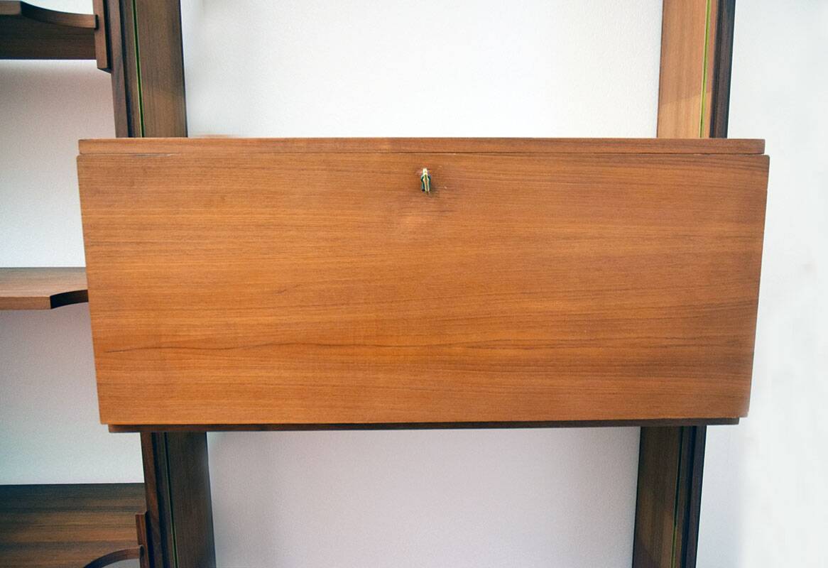 Teak bookcase by Esposizione Permanente Mobili Cantu' 1960s