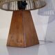 Lampe scandinave en bois et corde 1960