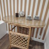 Rattan bistro table