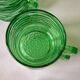 Set of 4 green Vereco coffee cups
