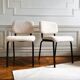 Pair of vintage chairs in sheep moumoute