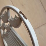 White glazed cast iron trifle